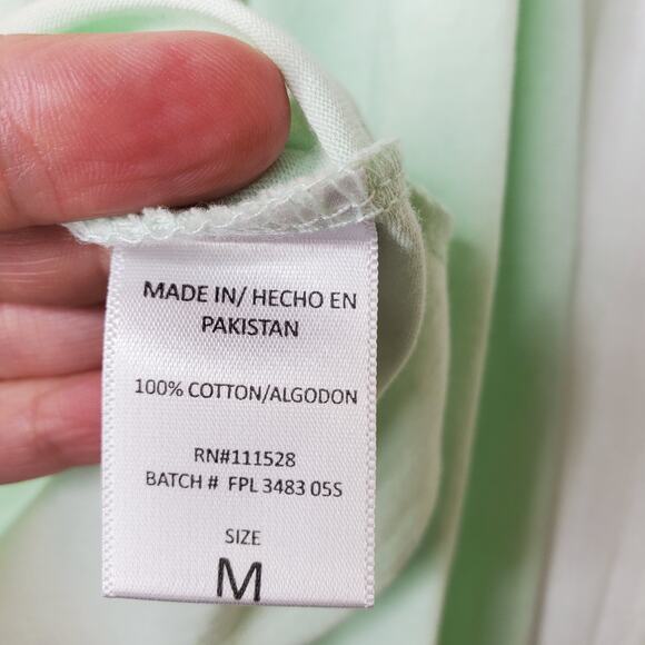 US Apparel Mint Florida Cropped Long Sleeve Tee, M - Picture 5 of 7